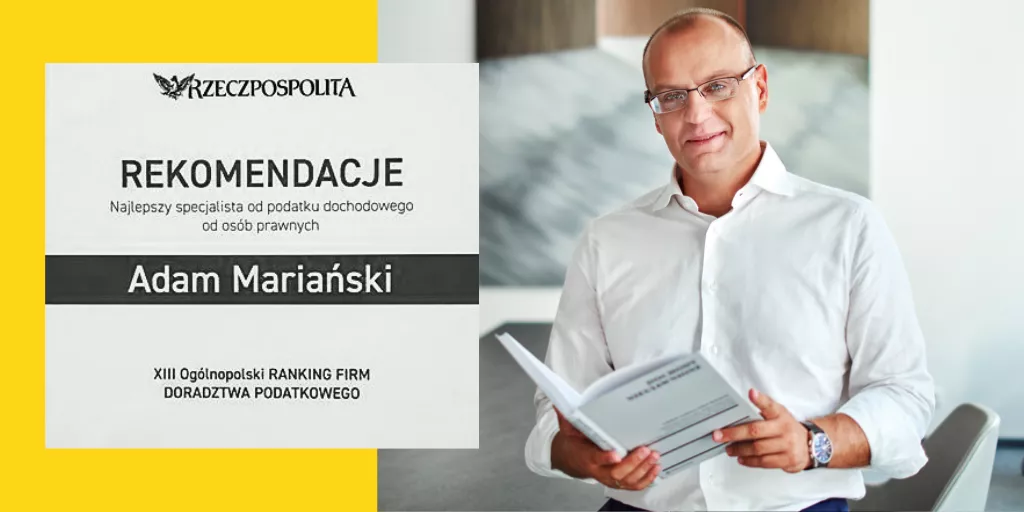 Ranking Firm Doradztwa Podatkowego Rzeczypospolitej Lider w zakresie podatku dochodowego od osób prawnych