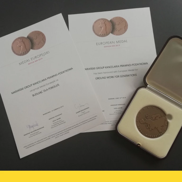 Medal Europejski Medal Europejski 2019